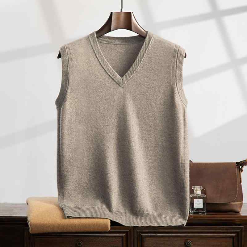 ニットベスト メンズ Vネック セーター 男性用 ウール混紡 防寒 秋冬 ビジネス カジュアル 大きいサイズ 花柄 ブルー グレー ブラック