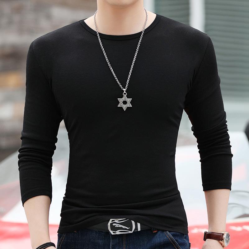 Tシャツ メンズ 男性用 長袖 裏起毛 カットソー トップス 春秋 薄手 ポリエステル 普段着 部屋着 ブラック ホワイト グレー
