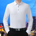 Tシャツ メンズ 男性用 トップス 秋物 長袖 ストライプ柄 絹 80% リラックスフィット ゆったりサイズ 皮紅色 レッド ハーベストグリーン ブラック ホワイト
