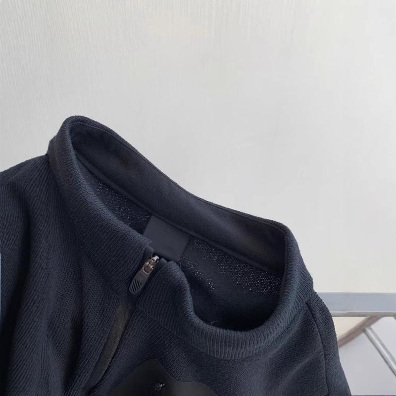 Tシャツ メンズ 男性用 春秋 登山用 保温性 通気性 ハーフジップ 長袖 コットン トップス 普段使い アウトドア ウェア ブルーブラック・スタイル: ベーシック・素材: 綿96%以上・柄: 無地・フィット: ストレート・対象: ・タイプ...