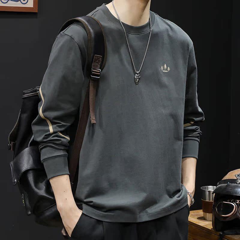 Tシャツ メンズ 男性用 長袖 コットン ゆったり 大きめサイズ 春秋 カジュアルスタイル 深ブラウン 深グレー・スタイル: ストリート・主な素材: 綿・版型: ルーズ・対象年齢: 若者・ネックライン: クルーネック・袖丈: 長袖・・シーン: カジュアル・色: ダークブラウン.ダークグレー・サイズ: M.L.XL.2XL.3XL.4XL・袖のタイプ: レギュラー・重さ: 約250-300g・対象: 男性・製品カテゴリ: Tシャツ