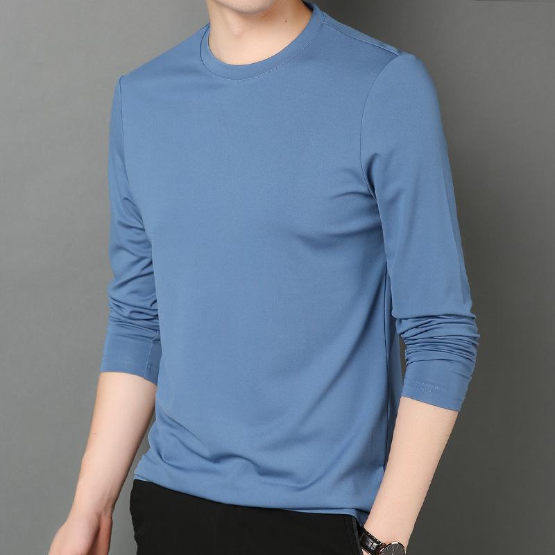 Other - Tシャツ メンズ 長袖Tシャツ ラウンドネック カットソー モダール 秋冬 無地 カジュアル 普段使い インナー 部屋着 ブラック系