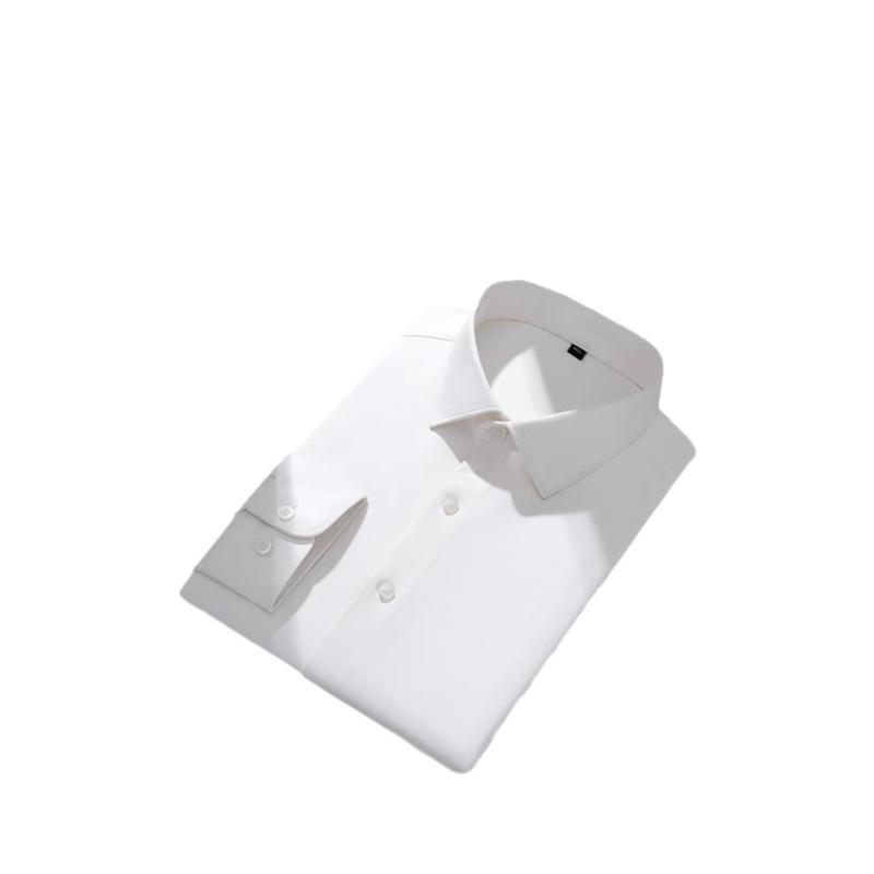 シャツ メンズ 男性用 山羊绒 長袖 ビジネス カジュアル 伸縮性 肌触り良い 方襟 トップス 春秋(x2)