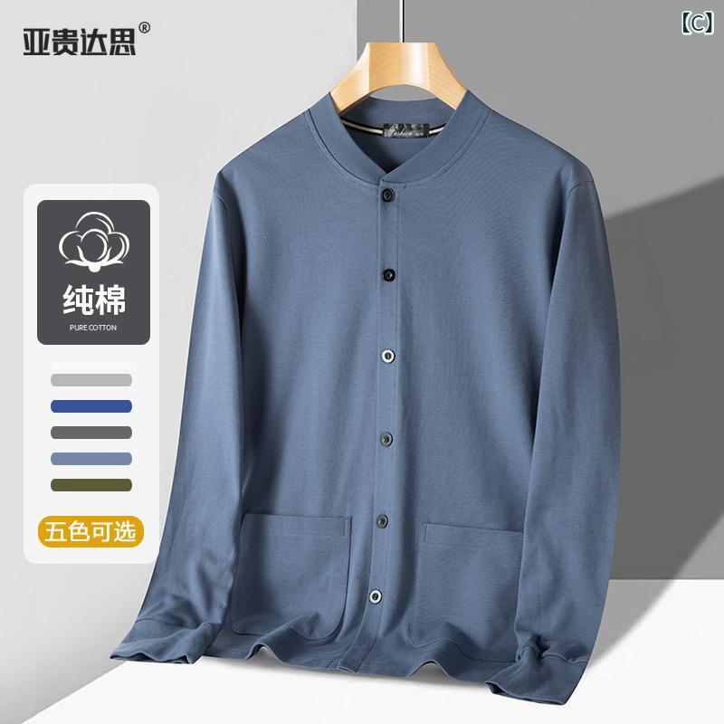 ニット メンズ カーディガン 長袖 Tシャツ ...の紹介画像3