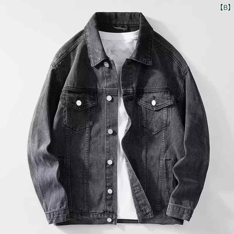 ジャケット メンズ デニム ウォッシュド加工 レトロ ブルゾン Gジャン アウター トップス ゆったり 普段使い カジュアル ストリート系 アメカジ 春秋 ポリエステル