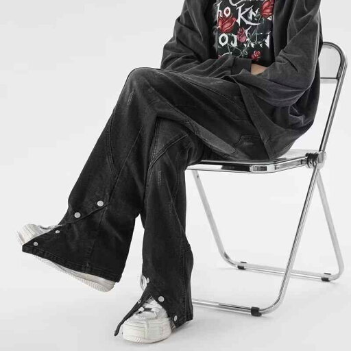 デニム メンズ ストレートジーンズ ジーパン ロングパンツ ゆったり カジュアル ブラック モードダル 春 デニム メンズ ストレートジーンズ ジーパン ロングパンツ ゆったり カジュアル ブラック モードダル 春