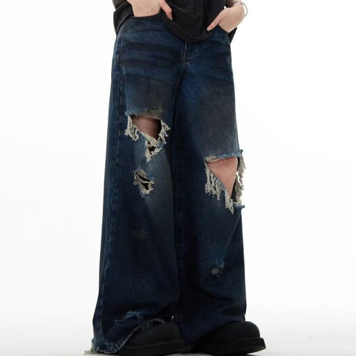 デニム メンズ ダメージジーンズ ストレートパンツ ジーパン ズボン ボトムス 接触冷感 ブルー S M L XL 2XL 3XL デニム メンズ ダメージジーンズ ストレートパンツ ジーパン ズボン ボトムス 接触冷感 ブルー S M L XL 2XL 3XL