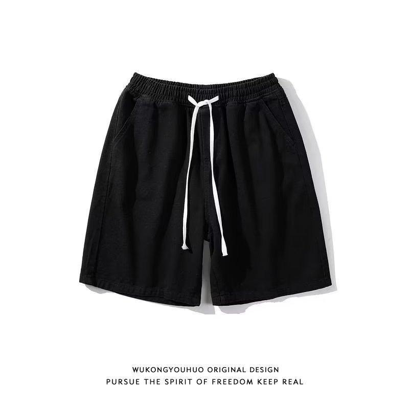 デニム メンズ デニムショートパンツ 薄手 ウォッシュ加工 ストレート 春夏 ブラック
