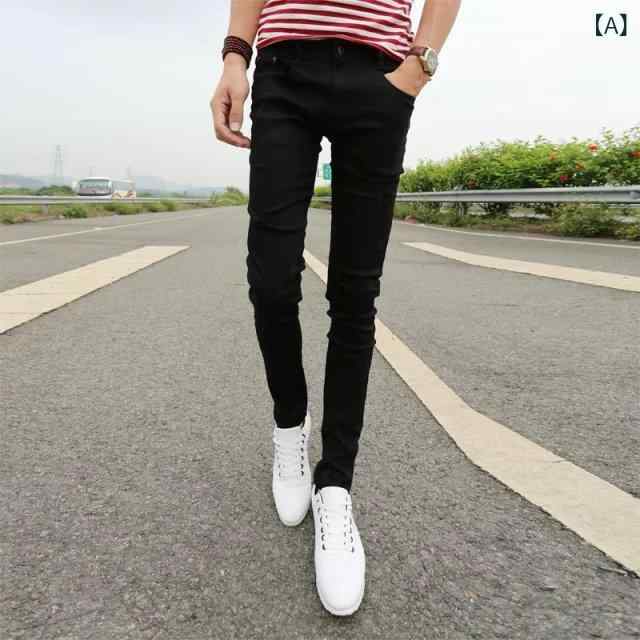 デニムパンツ メンズ 男性用 スキニーパンツ 黒 ブラック ストレッチ 伸縮 スリム テーパードパンツ ジーンズ ジーパン カジュアル