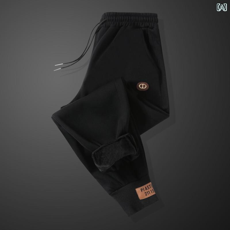 パンツ メンズ 裏起毛 あったか スウェットパンツ イージーパンツ ズボン ルームウェア リラックスパンツ 部屋着 秋冬 モーダル ブラック グレー