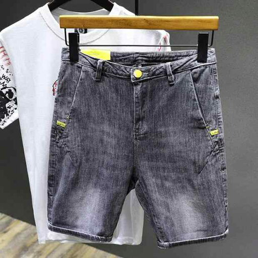 デニム メンズ ショートパンツ ストレッチ ハーフパンツ 黒 グレー 5分丈 短パン カジュアル 水洗い加工 ポケット付き 夏 デニム メンズ ショートパンツ ストレッチ ハーフパンツ 黒 グレー 5分丈 短パン カジュアル 水洗い加工 ポケット付き 夏