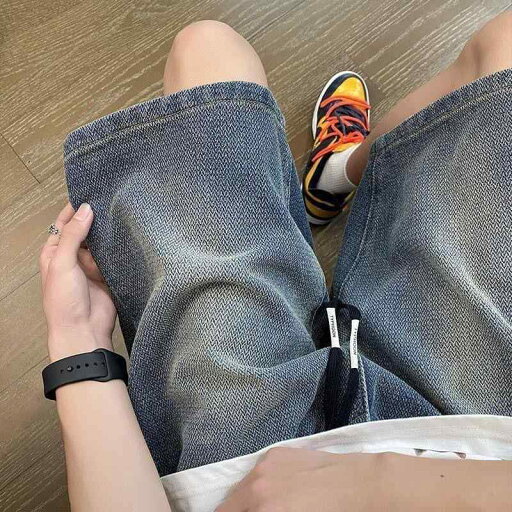 デニム メンズ ハーフパンツ ワイド ストレート 星柄 薄手 夏 大寸サイズ ジーパン 短パン デニムショーツ デニム メンズ ハーフパンツ ワイド ストレート 星柄 薄手 夏 大寸サイズ ジーパン 短パン デニムショーツ