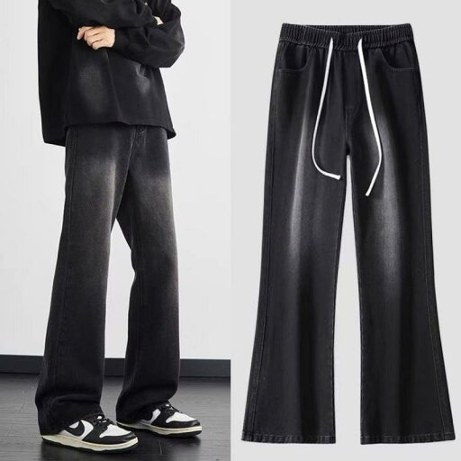 デニムパンツ メンズ 男性用 ストレート スリムフィット 黒グレー 高身長 スタイルアップ 美脚 脚長 カジュアルパンツ Gパン ジーパン デニムパンツ メンズ 男性用 ストレート スリムフィット 黒グレー 高身長 スタイルアップ 美脚 脚長 カジュアルパンツ Gパン ジーパン