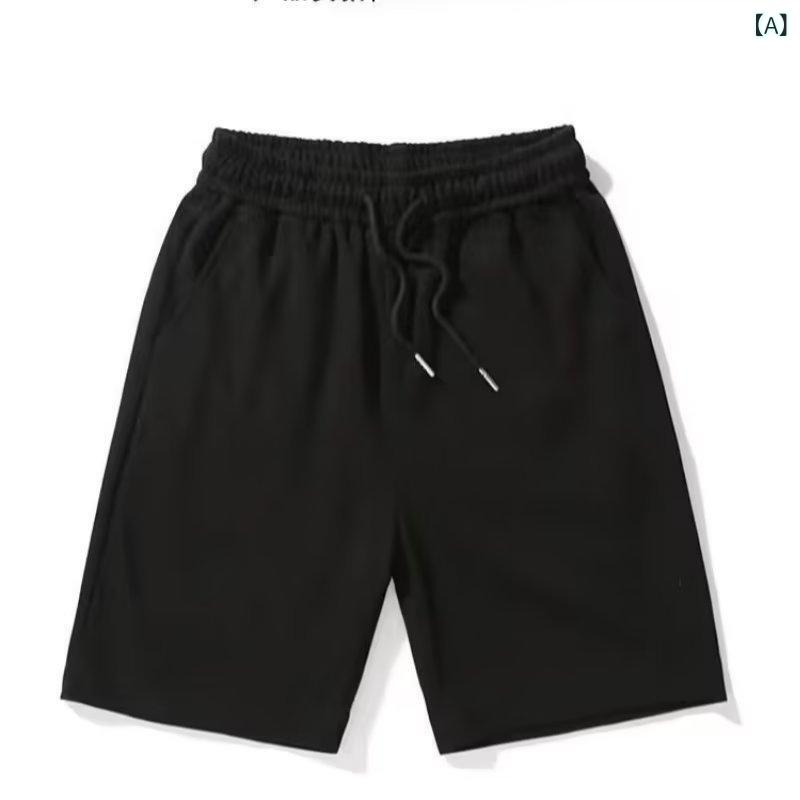 ハーフパンツ メンズ 男性用 ランニング トレーニング ウェア 軽量 薄手 速乾 伸縮性 スポーツ 運動着 ルームウェア 部屋着 ブラック