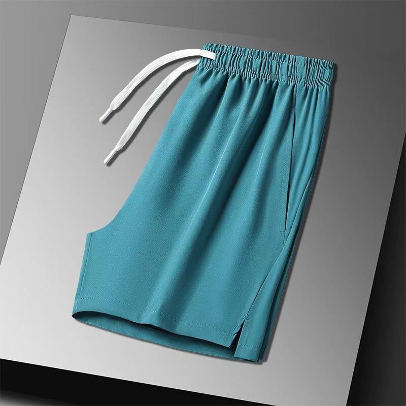 ハーフパンツ メンズ 薄手 スポーツ カジュアル 5分丈 膝上丈 イージーパンツ ルームウェア 接触冷感 吸湿速乾 ホワイト ブラック ブルー オレンジ グリーン