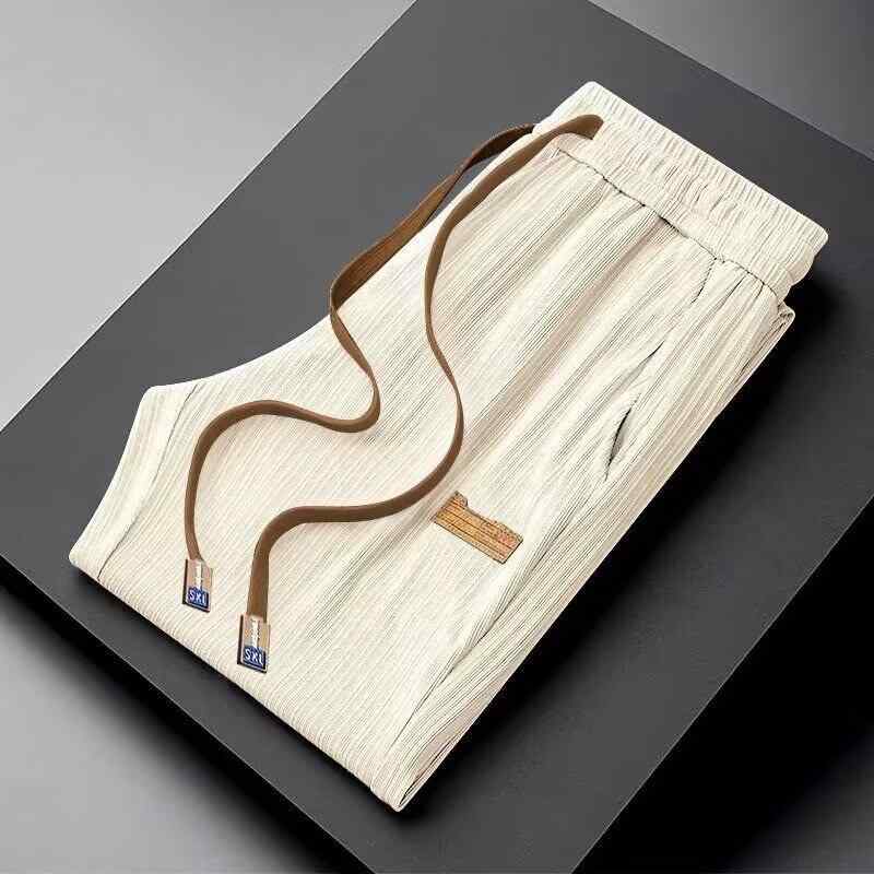 パンツ メンズ 接触冷感 ストレッチ テーパードパンツ イージーパンツ スラックス 男性用 薄手 軽量 伸縮 春夏 秋冬 部屋着 ルームウェア アウトドア ブラック ブラウン グリーン ベージュ