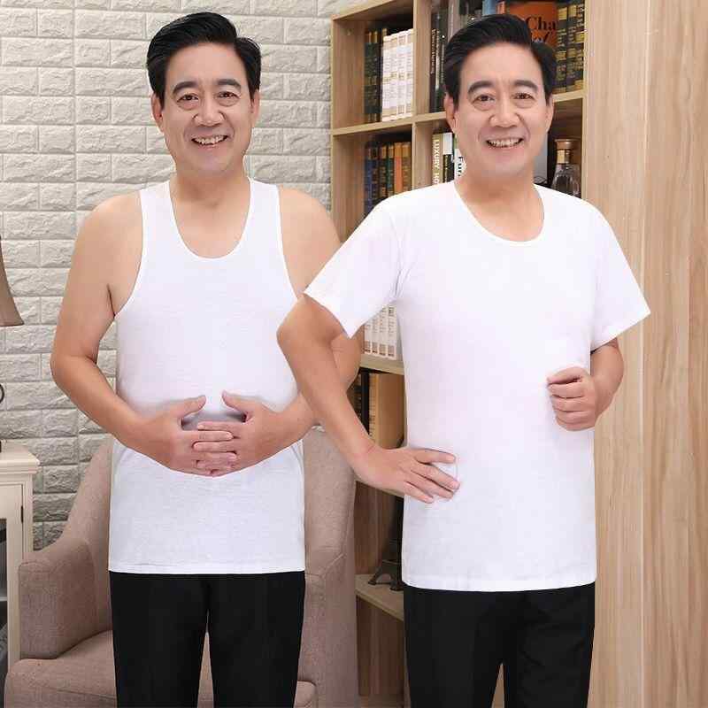 タンクトップ 男性用 Tシャツ 半袖 コットン 部屋着 普段使い スポーツ インナー カットソー ゆったり グレー系・素材: 綿・カテゴリ: 文化シャツ/タンクトップ・スタイル: カジュアル・ネックライン: ラウンドネック・色: タンクトップ.タンクトップグレー.半袖・サイズ: XL（80-95kg）・生地の(141-160g/平方メートル)