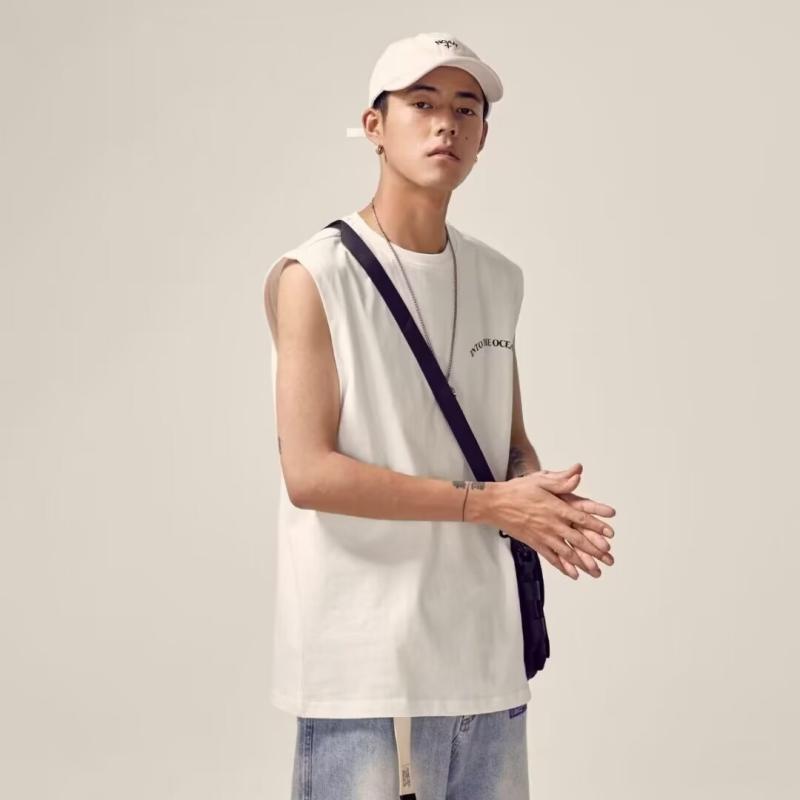 Tシャツ メンズ タンクトップ コットン 夏 ゆったり 普段使い ストリート 白 黒・カテゴリ: Tシャツ・スタイル: ストリート・柄: 文字プリント・フィット: ルーズ・素材: 綿95%・生地: 綿・対象: 青少年・ディテール: プリント・ポケット: サイドポケット・裾: ストレート・カラー: ホワイト.ブラック.ホワイト.ブラック・サイズ: M.L.XL.2XL.3XL.4XL.5XL・