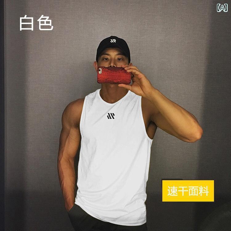 タンクトップ メンズ 男性用 筋トレ ジム メッシュ カジュアル ノースリーブ シャ...