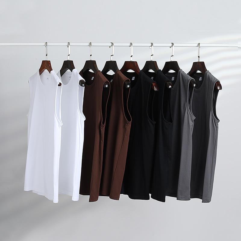 タンクトップ メンズ 男性用 無地 薄手 スポーツ 運動 部屋着 ルームウェア コットン 綿 S M L XL XXL ..