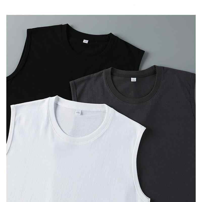 タンクトップ メンズ 男性用 コットン 綿 スポーツ ウェア 運動着 ルームウェア 部屋着 トップス ノースリーブ Tシャツ 白 黒 グレー 普段使い