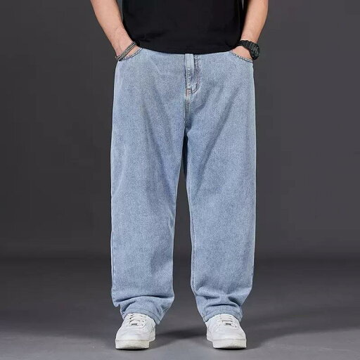 ジーンズ メンズ 男性用 大きいサイズ デニム ジーパン ワイドレッグパンツ ストレート ゆったり 高身長 伸縮性 コットン 春秋 浅青 グレー 黒 紺 ジーンズ メンズ 男性用 大きいサイズ デニム ジーパン ワイドレッグパンツ ストレート ゆったり 高身長 伸縮性 コットン 春秋 浅青 グレー 黒 紺