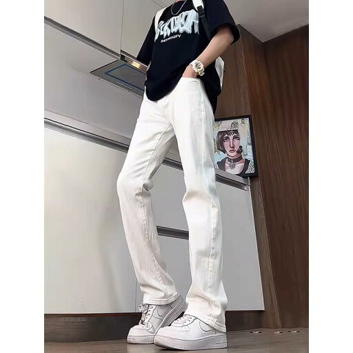 デニム メンズ ストレート ジーンズ パンツ 春夏秋冬 オールシーズン ジーパン ウォッシュ加工 カジュアル ホワイト ブラック デニム メンズ ストレート ジーンズ パンツ 春夏秋冬 オールシーズン ジーパン ウォッシュ加工 カジュアル ホワイト ブラック