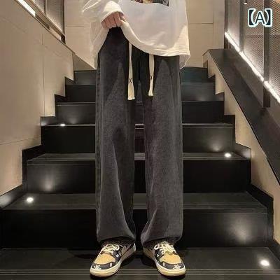 デニム メンズ デニムパンツ ジーンズ ストレート レトロ ウォッシュ加工 ゆったり ワイドレッグ カジュアル 黒 グレー ブルー 春夏秋冬 デニム メンズ デニムパンツ ジーンズ ストレート レトロ ウォッシュ加工 ゆったり ワイドレッグ カジュアル 黒 グレー ブルー 春夏秋冬