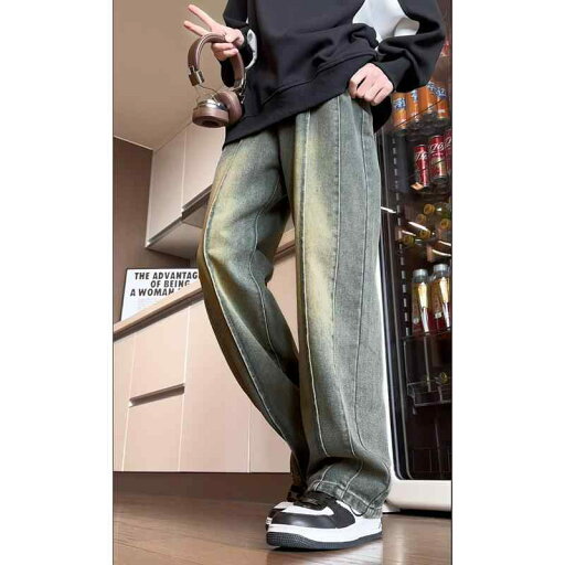 デニムパンツ メンズ ジーンズ ワイド ヴィンテージ加工 ストレート 春物 427%綿 伸縮性 普段使い 82%再生繊維 ゆったり ジーパン デニムパンツ メンズ ジーンズ ワイド ヴィンテージ加工 ストレート 春物 427%綿 伸縮性 普段使い 82%再生繊維 ゆったり ジーパン
