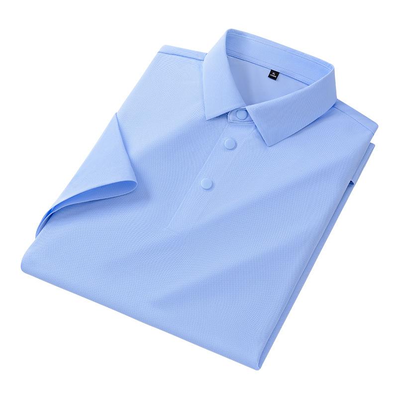 ポロシャツ メンズ 5A 高弾力 半袖 襟付き Tシャツ ビジネス 通勤 水洗い 合体型 薄手 春夏