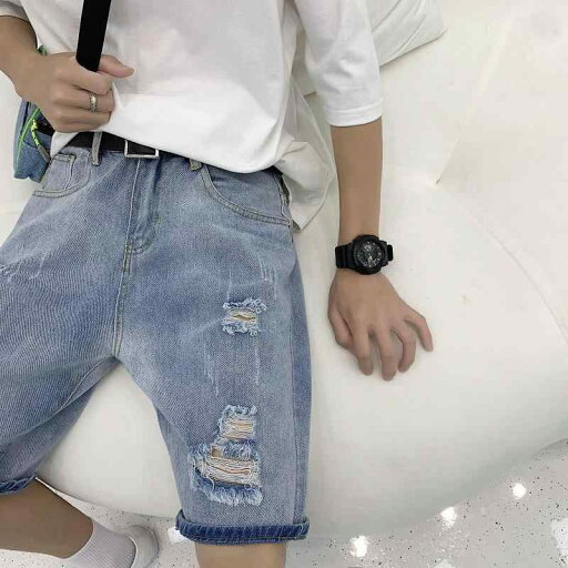 デニムパンツ メンズ ハーフパンツ ジーンズ ジーパン 短パン 5分丈 ワイドパンツ バギーパンツ ゆったり 伸縮性 韓国 カジュアル ブルー デニムパンツ メンズ ハーフパンツ ジーンズ ジーパン 短パン 5分丈 ワイドパンツ バギーパンツ ゆったり 伸縮性 韓国 カジュアル ブルー