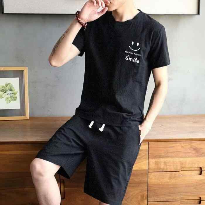 メンズ スポーツウェア セットアップ 大きいサイズ Tシャツ 短パン 上下セット ポリエステル 薄手 普段使い ルームウェア ブラック ホワイト グレー