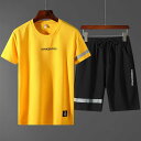 メンズ スポーツウェア セットアップ Tシャツ ショートパンツ ハーフパンツ 吸湿速乾 通気性 普段使い カジュアル