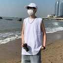 Tシャツ メンズ タンクトップ ポリエステル 無地 スポーツ トレーニング ランニング ウェア 夏 接触冷感 部屋着 ルームウェア カジュアル スタイル 黒 白 グレー デニムブルー