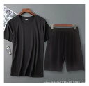 パジャマ メンズ 男性用 半袖 Tシャツ ショートパンツ 上下セット 接触冷感 ルームウェア 部屋着 春夏 ポリエステル 水色 グレー 黒 紺色 白 緑 ピンク...