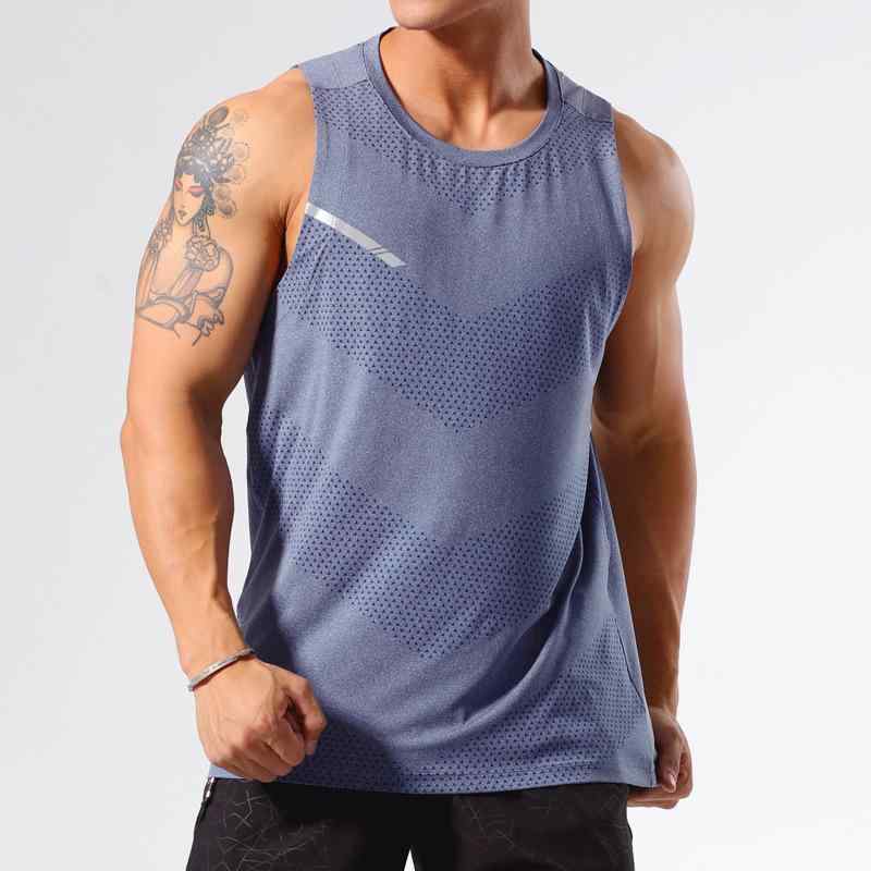 タンクトップ メンズ 男性用 バスケットボール スポーツ ランニング ゆったり 速乾性 Tシャツ ノースリーブ マラソン 陸上 競技 フィットネス トレーニング ウェア ポリエステル ホワイト ブラック オレンジ ブルー グレー