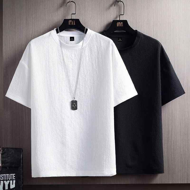 Tシャツ メンズ 男性用 半袖 無地 薄手 ポリエステル トップス カットソー インナー 普段使い ルームウェア スポーツ ウェア 白 黒