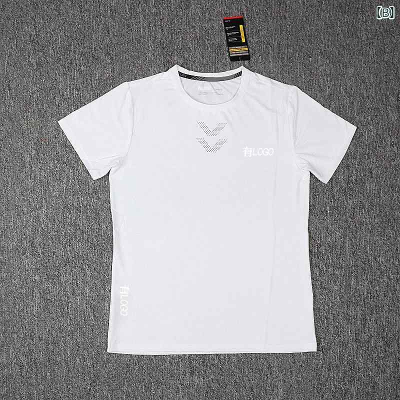 Tシャツ 男性用 接触冷感 吸湿速乾 スポーツウェア 半袖 丸首 トップス ランニング...