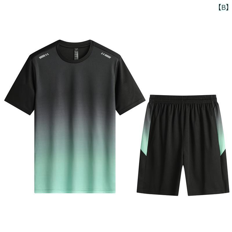 スポーツウェア メンズ レディース 上下セット 半袖 Tシャツ ショートパンツ 薄手 ...
