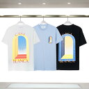 Tシャツ メンズ 半袖 コットン ロゴ プリント クルーネック カットソー トップス 薄手 ブラック ホワイト ブルー 黒 白 青 カジュアル スタイル