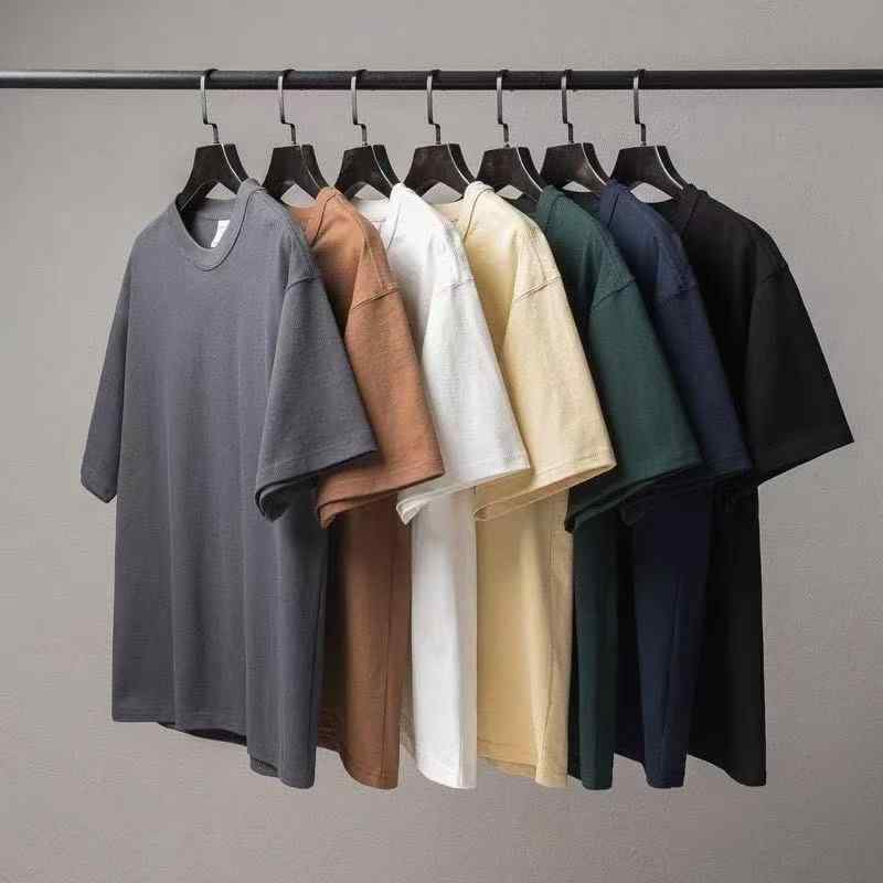 Tシャツ メンズ 男性用 新疆綿 トップス カットソー 半袖 無地 春夏 秋冬 ルーズフィット カジュアルス..