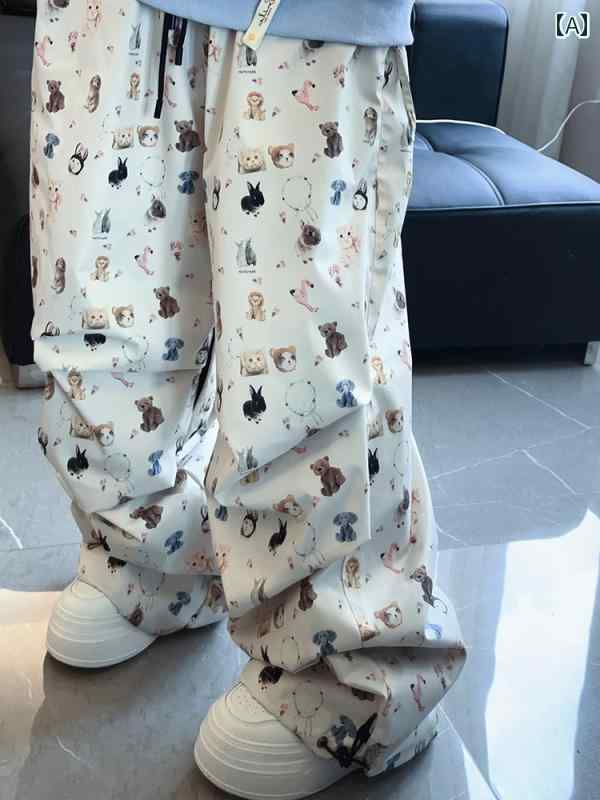 猫と 犬の プリント 防水 2 L 通気性 フリー スタイル オーバー サイズ シングル ボード ルーズ スキー..