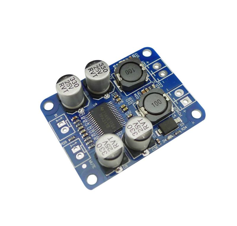 KKHMF TPA3118 PBTLモノラルデジタルアンプボードモジュール1x60WパワーアンプDC 8-24V製品名：TPA3118 PBTL シングルデジタルのパワー増幅器ボード電源電圧：8~24VDC増幅器チップ：TPA3118; 高出力と低消費電力。増幅器パワー：1*60W（1つはチャンネル、ステレオを望めば二つのは必要です）適用スピーカーインピーダンス：4-8オーム（8オームが最適です）