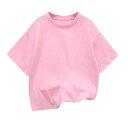 Tシャツ キッズ 子供 半袖Tシャツ 男女兼用 纯綿 丸首 無地Tシャツ スポーツ着 普段着 部屋着 吸湿速乾 パープル ホワイト グレー ブルー ピンク ブラック