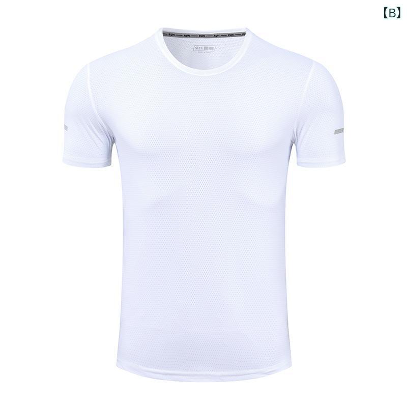 Tシャツ 男性用 ランニング トレーニングウェア スポーツ ウェア トップス 無地 接...