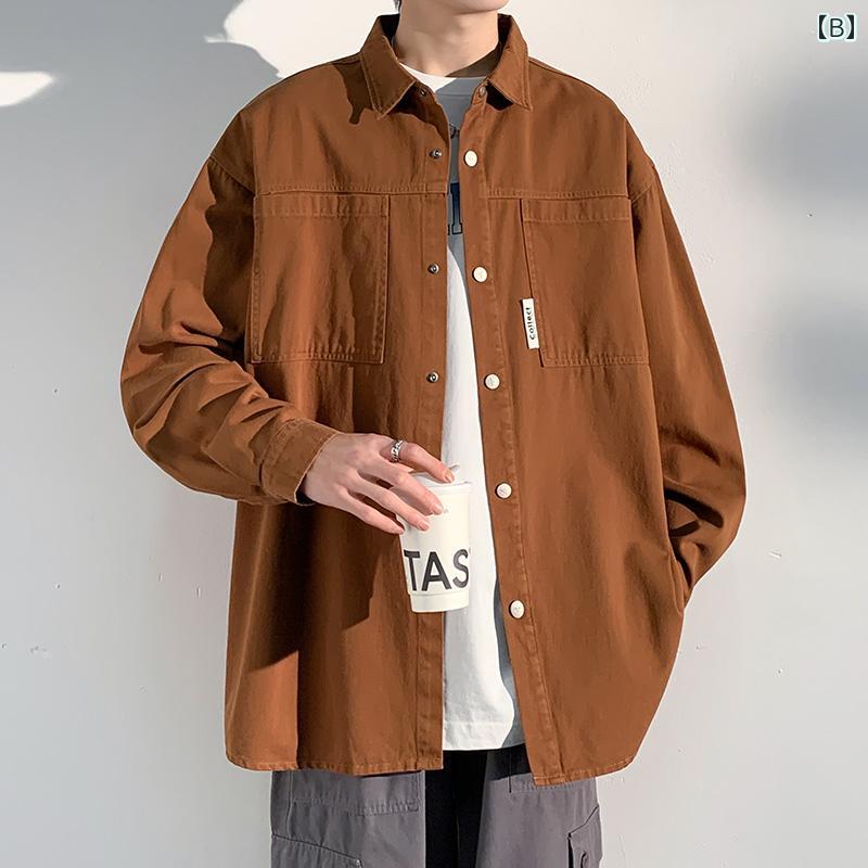 ワークウェア ジャケット メンズ コート 夏 日本製 カジュアル コットンシャツ 機...