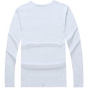 Tシャツ 男性用 モダール 長袖 丸首 ポリエステル 熱転写 プリント 若者 ブランク 無地 春秋(x2)