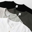 Tシャツ メンズ レディース ヘンリーネック 無地 コットン トップス カットソー 男女兼用 直筒型 厚手 春夏 秋冬 白 黒 グレー