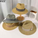 麦わら帽子 メンズ パナマ帽 春夏 UVカット 日焼け防止 紫外線対策 ハット 帽子 ベージュ グレー カーキ ネイビー アウトドア 旅行