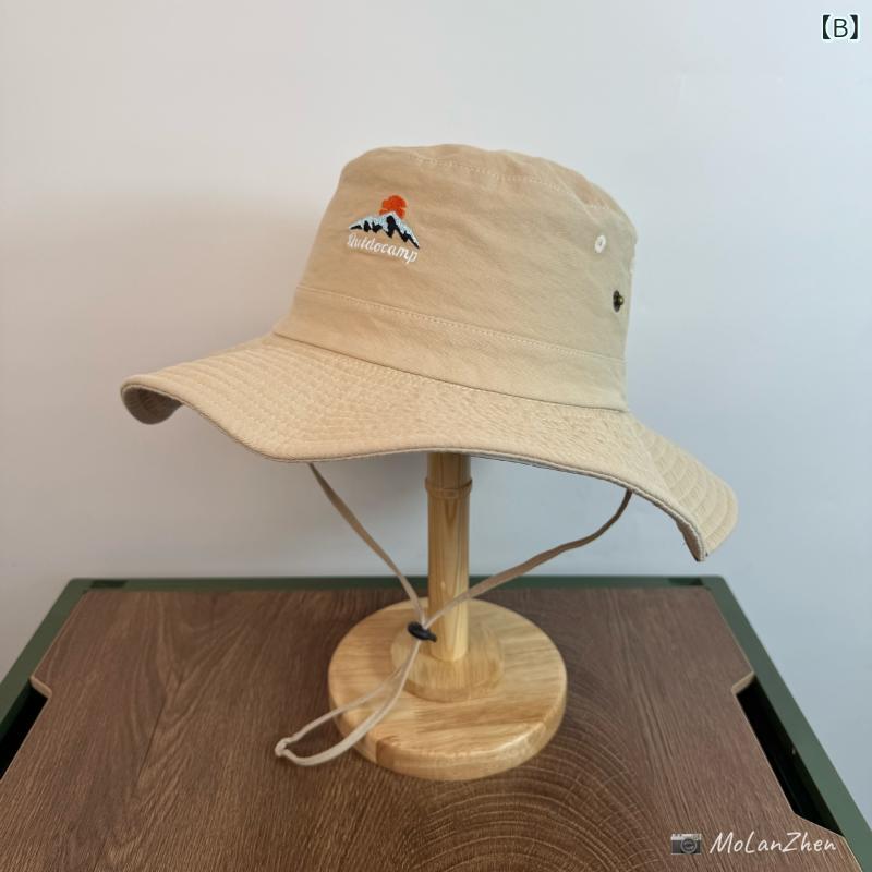 帽子 メンズ 漁夫帽 テンガロンハット キャンプ 登山 アウトドア 日よけ UVカット ...